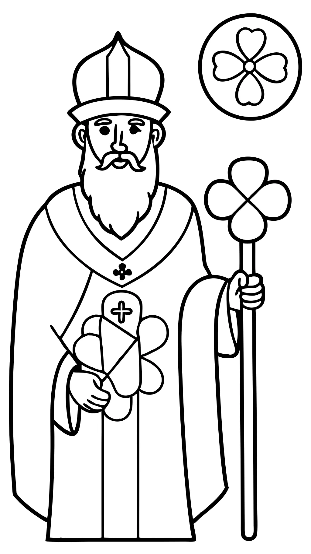 coloriages St Patrick religieux